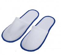 SKBD022 manufacture hotel guest room slipper style custom Plush Hotel Slipper style custom hotel disposable slipper Style Hotel Slipper Center back view